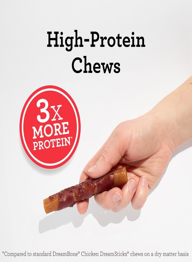 DreamBone High Protein Rolls for Dogs, 10 Count, Treat Your Dog to Easy-to-Digest Rawhide-Free Chews Made with Real Water Buffalo, Chicken and Peanut Butter Flavor - Image 2